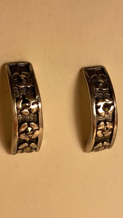 Brinco em prata com pedras