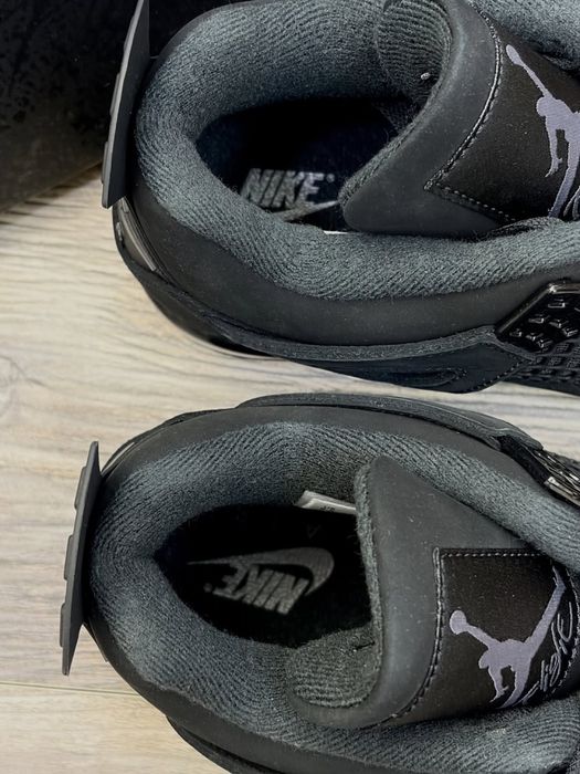Air Jordan 4 black cat Джордани 4 чорні