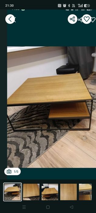 Sprzedam stolik kawowy drewniany nowoczesny design