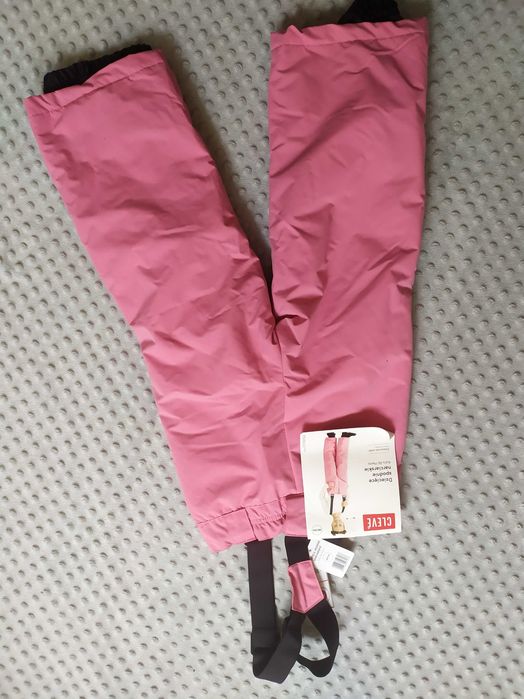 Dziecięce spodnie narciarskie 98/104 różowe dziewczęce Cleve