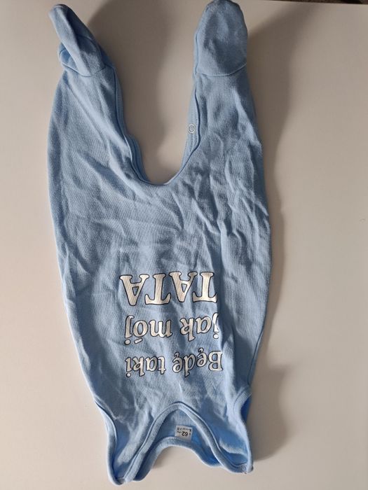 Body błękitne z napisem BĘDE JAK  MÓJ TATA  stan jak na zdjęciu