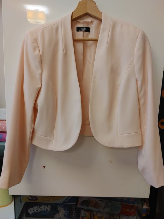 Marynarka pudrowy róż nowa rozm. 38