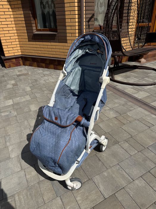 Коляска прогулянкова Quatro MAXI 11 блакитний джинс