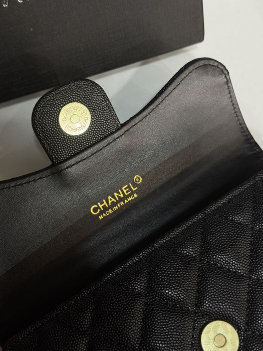 Чорний жіночий гаманець Шанель