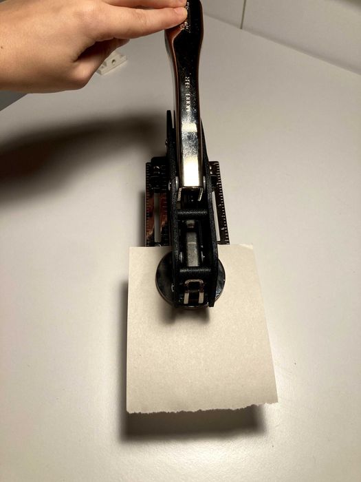 Prensa / máquina selo branco