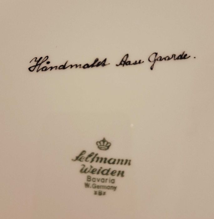 Świąteczna patera vintage, ręcznie malowana