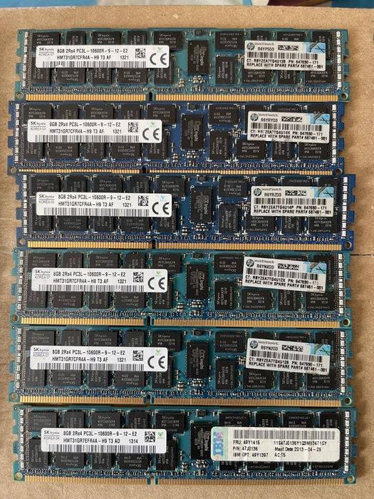 Оперативна памʼять серверна 4 гб/8 гб ddr 3