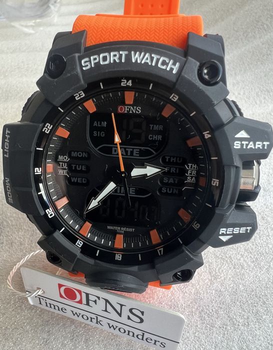 Годинник S6126 Black Orange OFNS SANDA 55мм