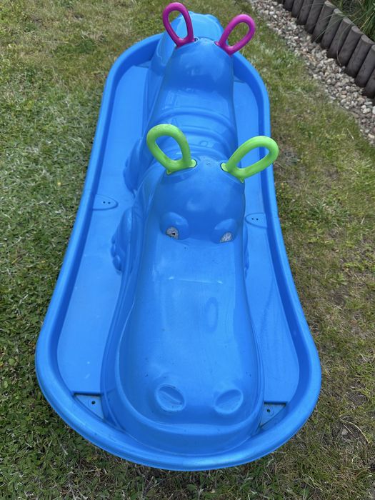 Hippo bujak dla dzieci wieloosobowy zabawka niebieski