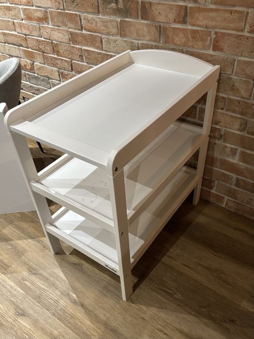 Drewniany, biały przewijak Woodies, stan dobry