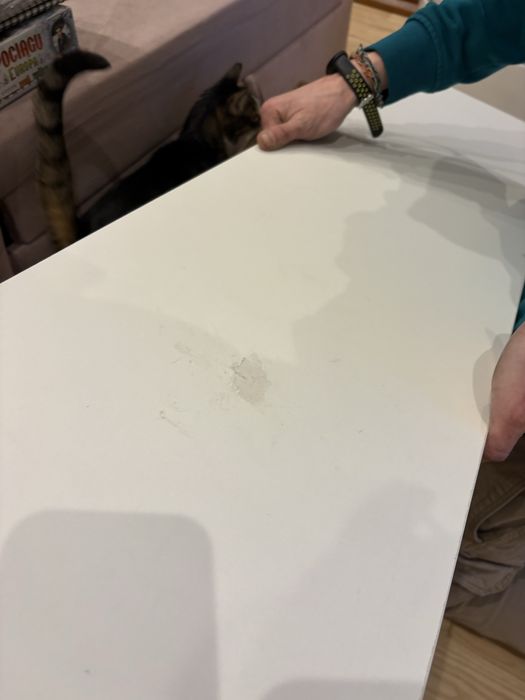 Szafka RTV Selsey biała nowa z wadą