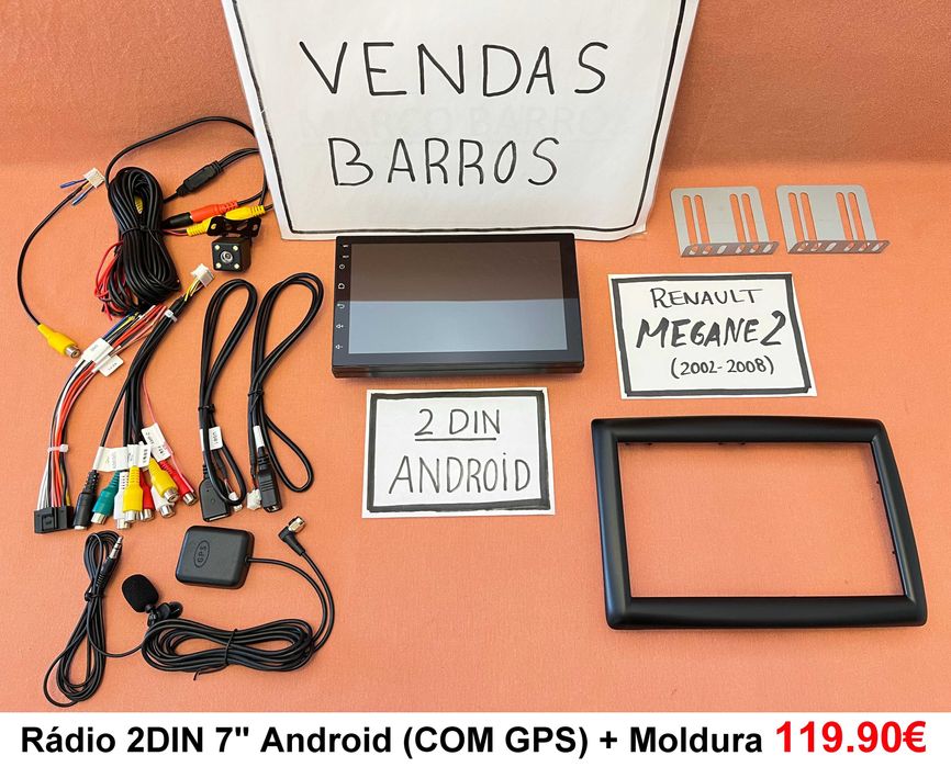 (NOVO) Rádio 2DIN • Renault Megane II (2) • Android [4+64GB] • GPS dCi