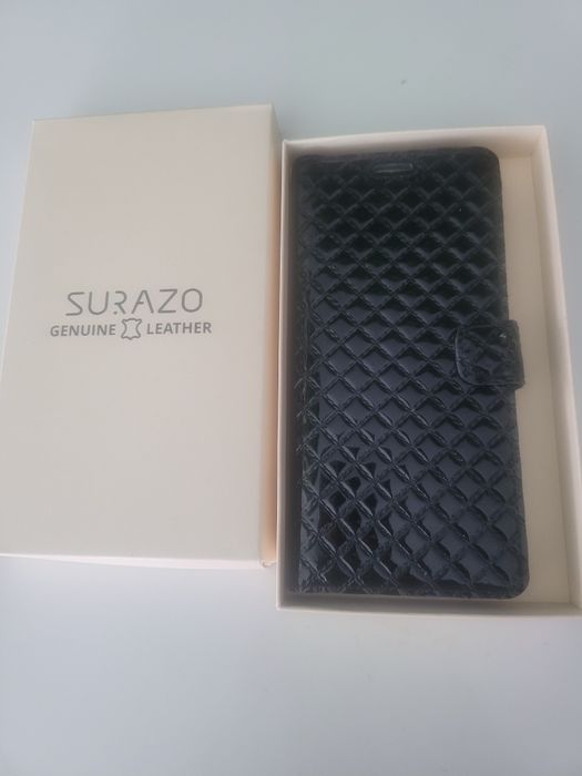 Etui Samsung notę 8 skóra lakierowana