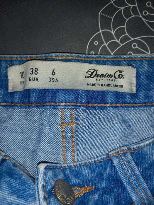 Denim Co. spodenki z wysokim stanem 36/38