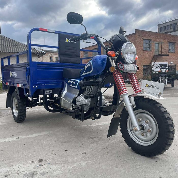 Трицикл бензиновий 200 куб Дозер вантажний муравей Dozer без передплат