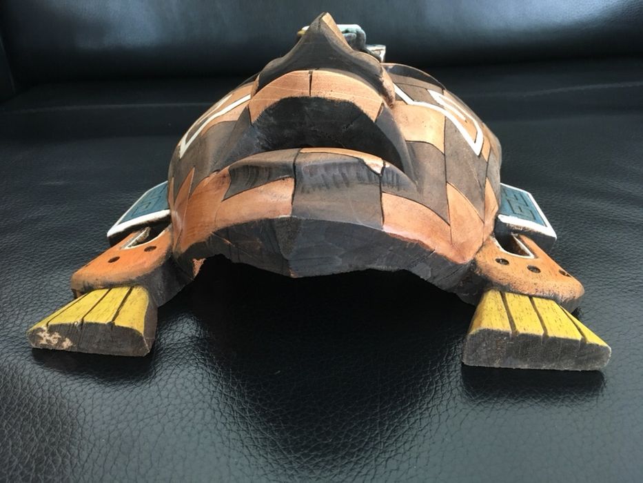 máscara mexicana feita a mao madeira