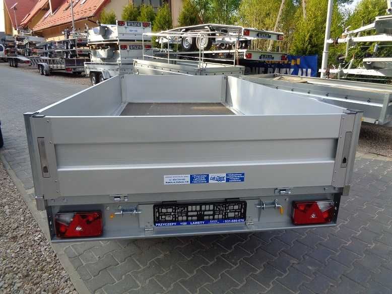 Przyczepa 3,30x1,80 burty aluminiowe, DMC do 2700 kg, platforma