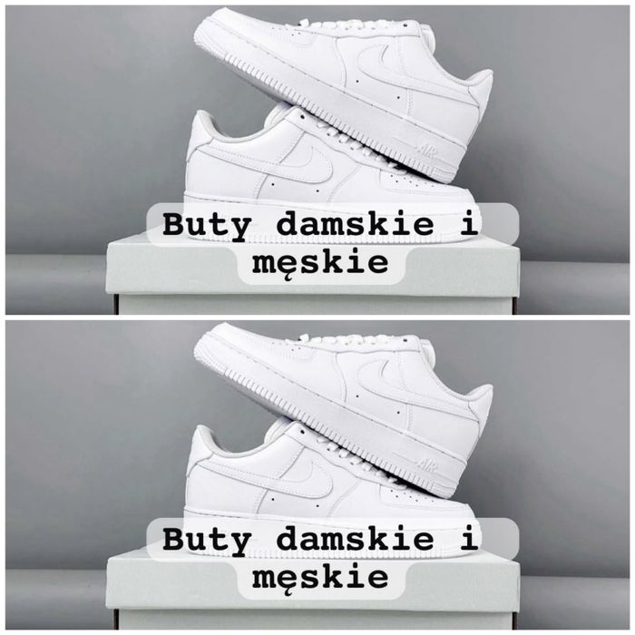 Buty damskie i meskie 36-44 nowe logowane, wysyłane w kartonie