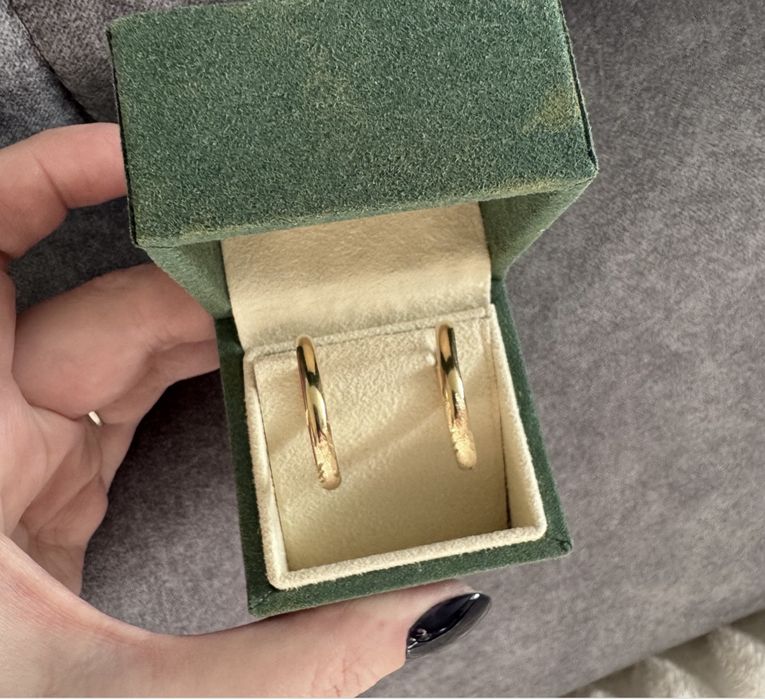 Złote kolczyki 585 14k sliczne