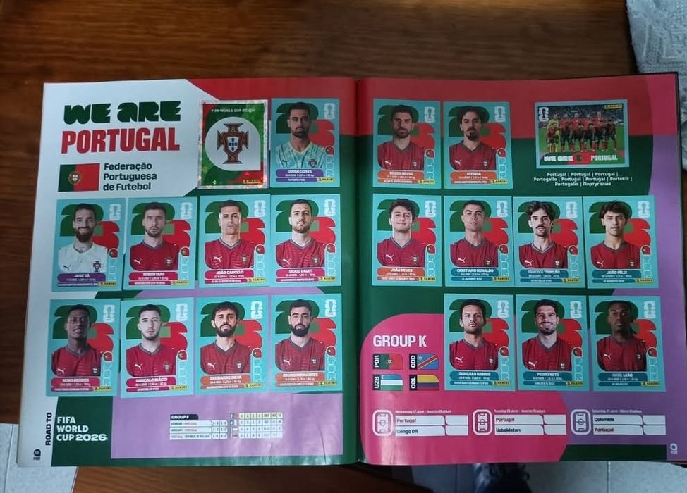 Caderneta mundial 2026 completa