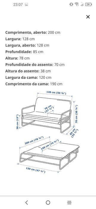 Vendo sofá do IKEA