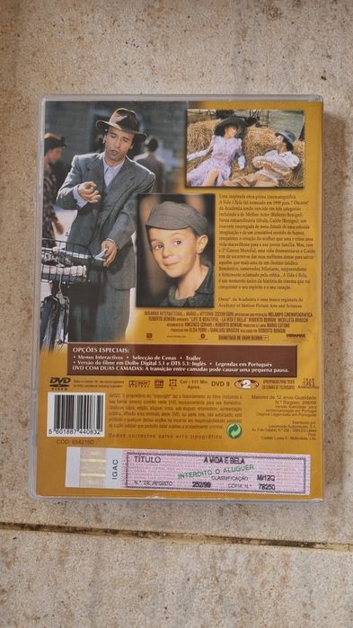 Dvd a vida e bela