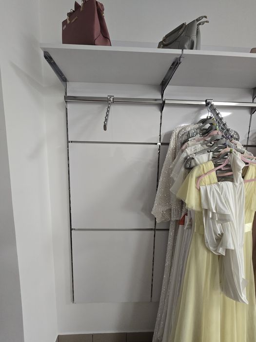 System ścienny ABM Techno – wieszaki modułowe 7 elementów 197×63 cm