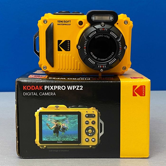 Kodak PixPro WPZ2 | 16.3MP | NOVA | Yellow | 3 ANOS DE GARANTIA