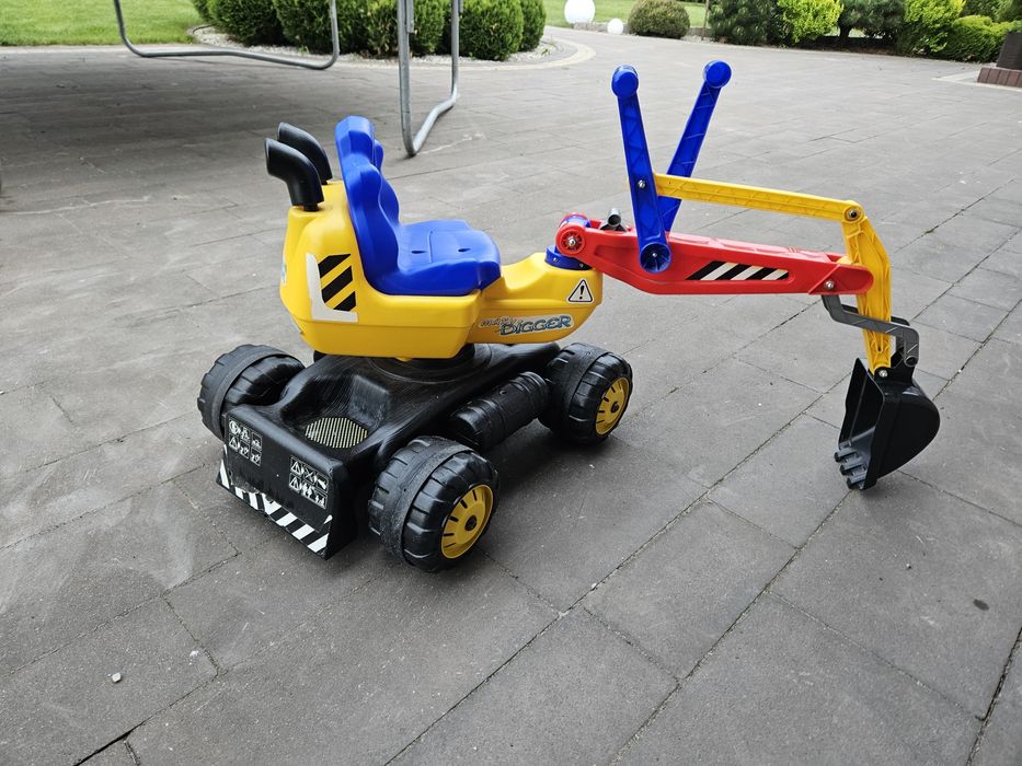Duża koparka jeździk XL Maxi digger Blue