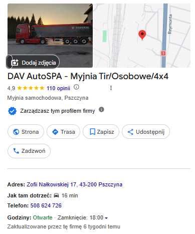 Myjnia Tir/Osobowe/4x4 Pszczyna