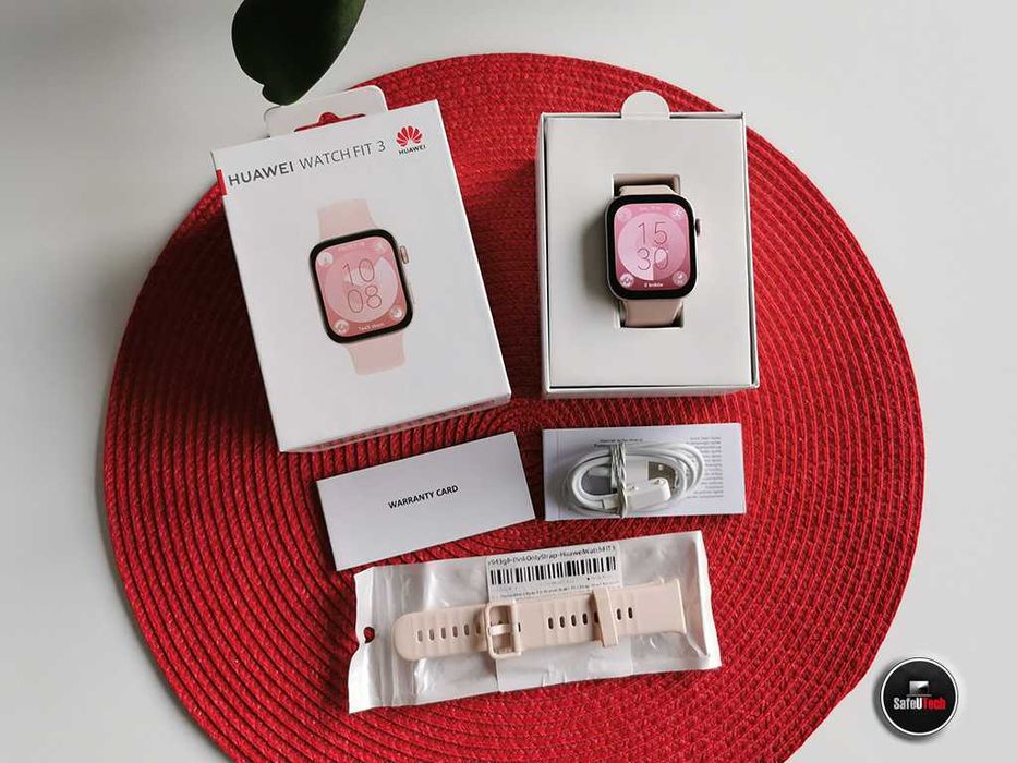 Zadbany HUAWEI Watch Fit 3  - GPS - AMOLED - KPL.  + PASEK GW. 05.2027