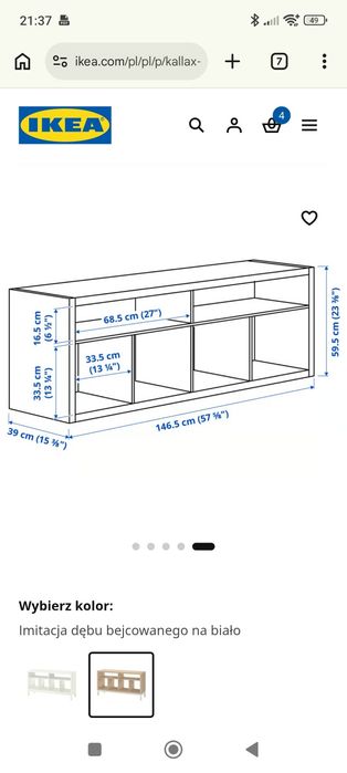 Szafka RTV kallax ikea