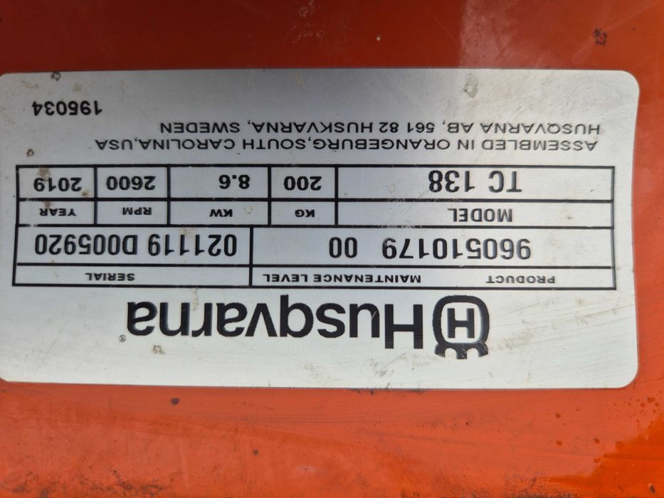 Traktorek kosiarka Husqvarna TC 138
