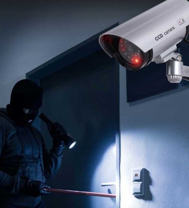 Atrapa KAMERY Monitoring IR LED KAMERA Zewnętrzna Wewnętrzna NOC DZIEŃ