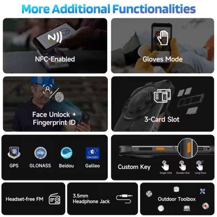 Ulefone RugKing 4G 8GB/256GB IP69K 2.0GHz