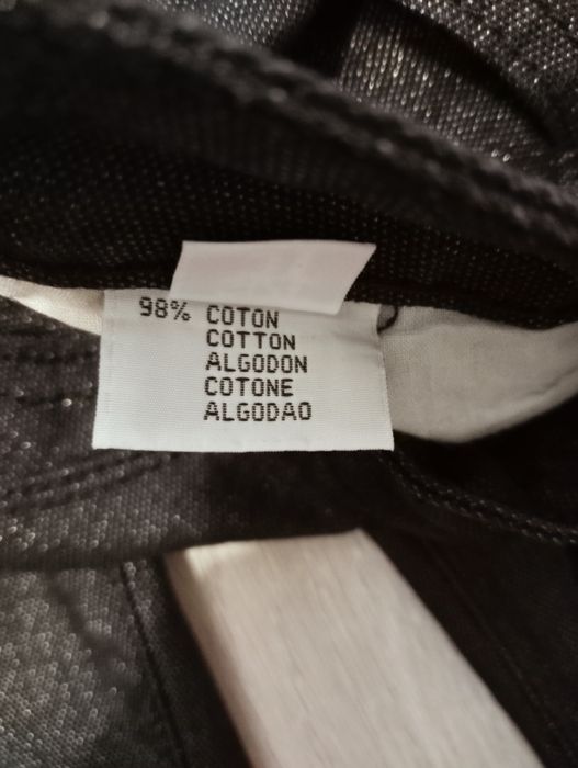 Spodnie damskie M srebrna nitka