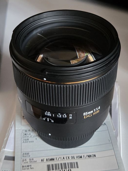 Sigma F1.4 EX DG HSM do nikona
