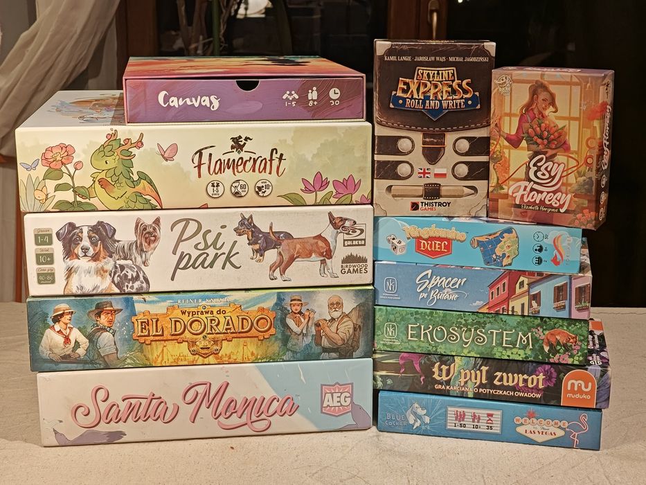 Zestaw używanych gier planszowych