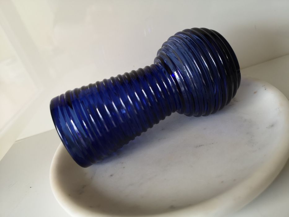 wazon kobaltowy Prądniczanka vintage