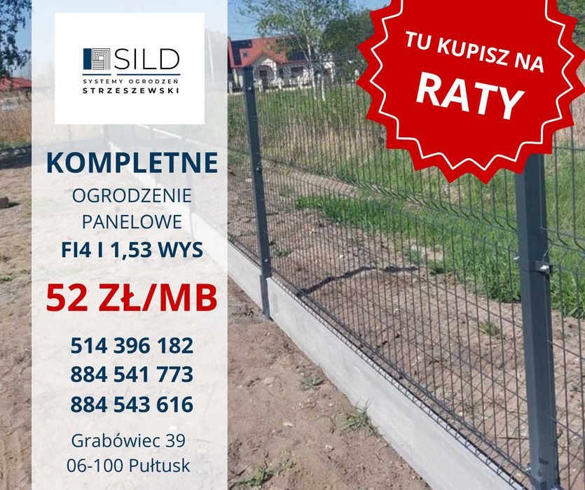 ogrodzenia panelowe palisadowe transport bramy przesuwne Mława