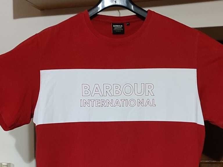 koszulka tishirt BARBOUR INTERNATIONAL klatka 62 64 - 124 128 2XL