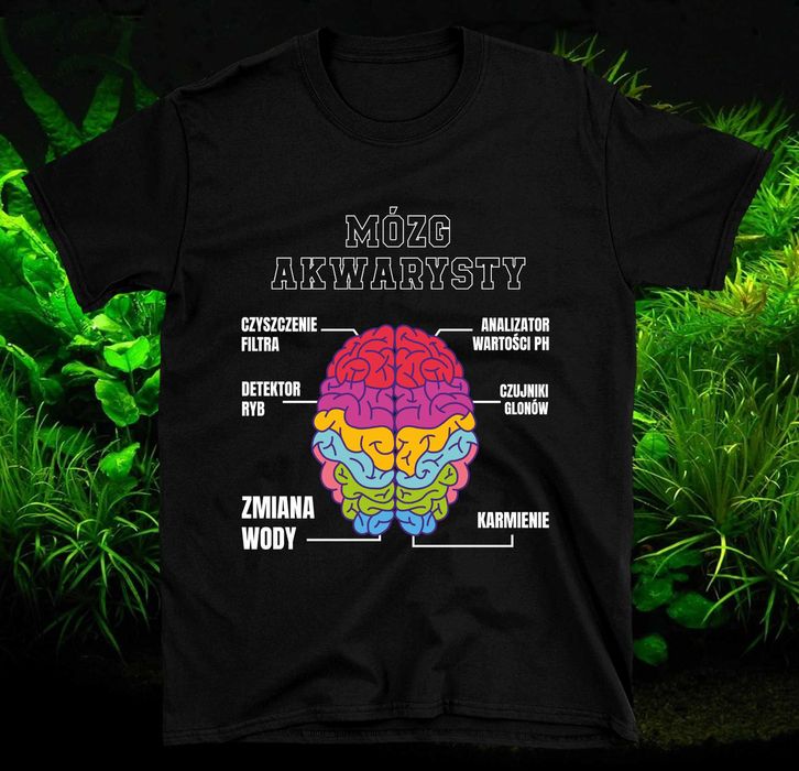 Ryby Akwariowe, Koszulka Akwarystyczna, Koszulka z NADRUKIEM AKWARIUM