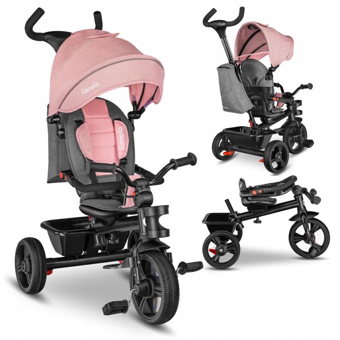 Велосипед коляска Lionelo Haari Bubble Gum розовый Польша(б/у)