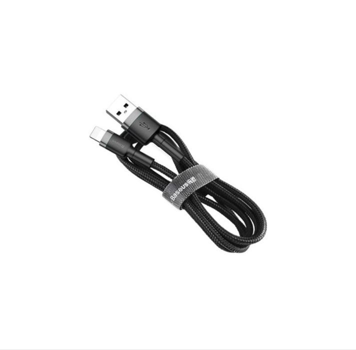 Кабель Baseus Cafule Cable USB to Lightning 2.4A 2m Чорний