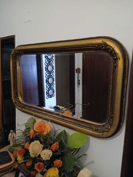 2 espelhos antigos para decoração de parede