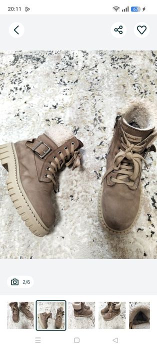 Ботіночки зимові розмір 35