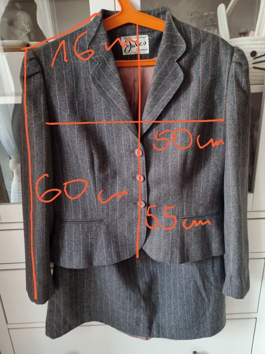 Garsonka kostium 50% wełny