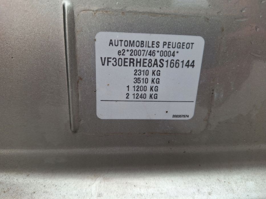 peugeot 5008 i 1 t87 0u 0e 2009-2017 drzwi przód prawe evgc