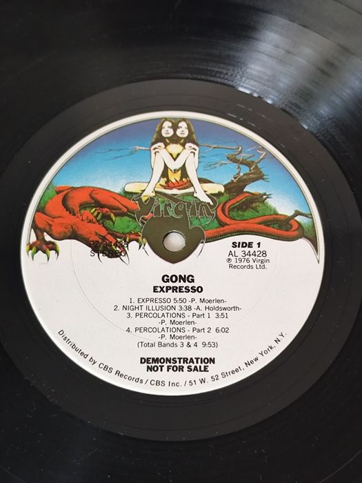 Gong - Expresso - winyl 1 press USA , Promo copy bardzo dobry stan, unikat