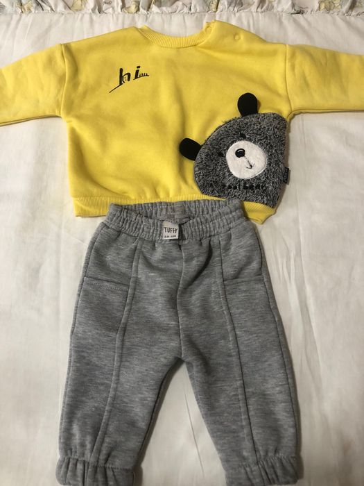 Дитячий костюм сіро жовтий